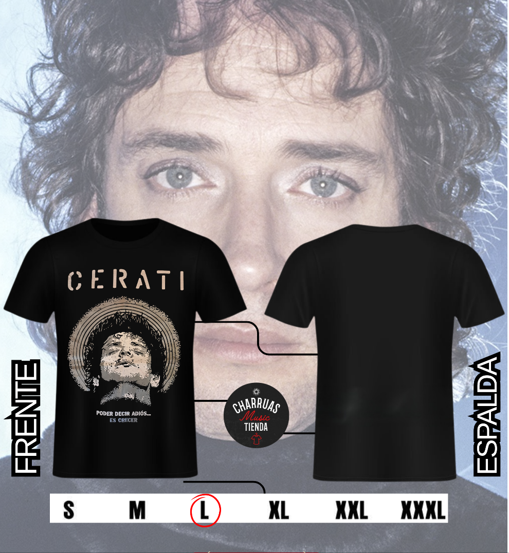 REMERA GUSTAVO CERATI poder decir adiós